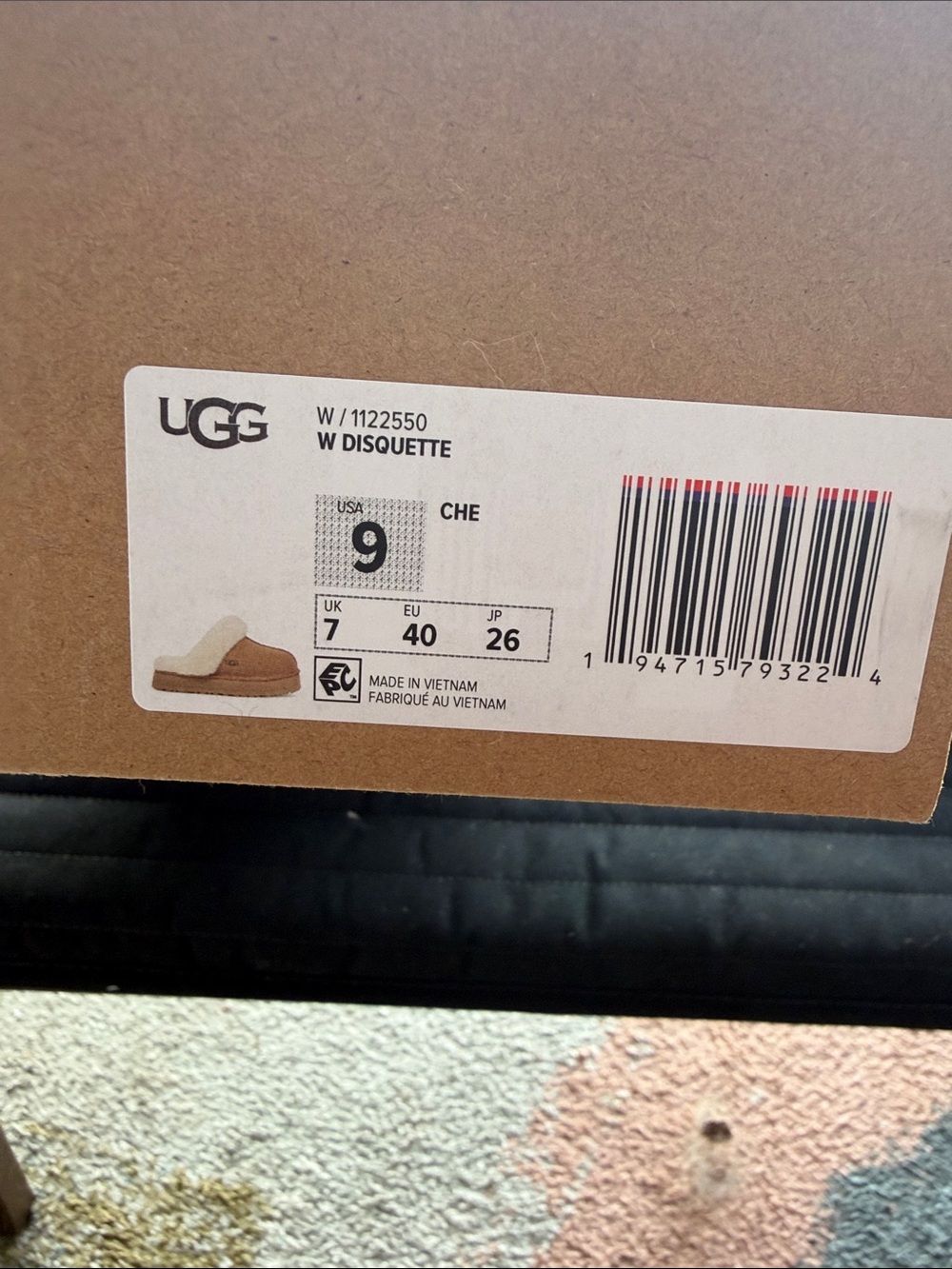 UGG Disquette Chestnut Slip-On Loafers